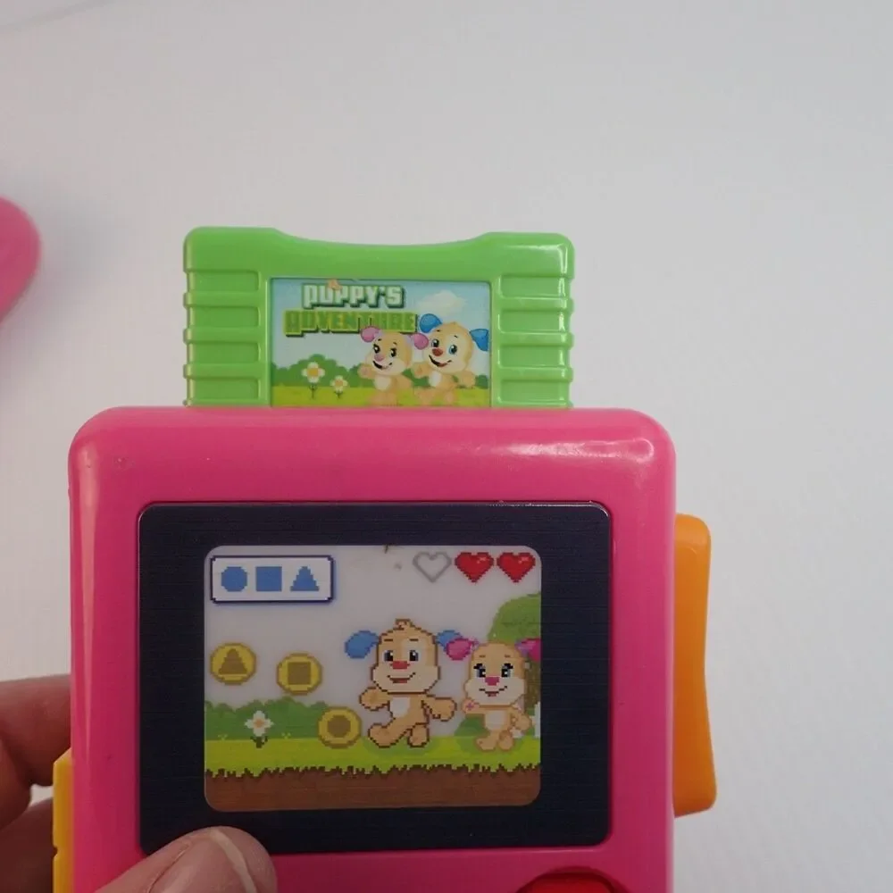 LeapFrog 2 in 1 LeapTop Touch & Laugh & Learn Pink LIL' GAMER Lot of 2 Toys